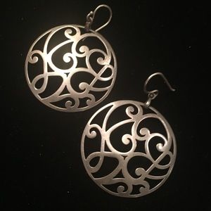 Silpada Sterling Silver Filigree Scroll Earrings